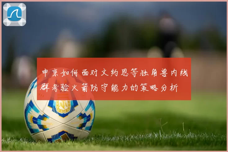 申京如何面对文约恩等独角兽内线群考验火箭防守能力的策略分析